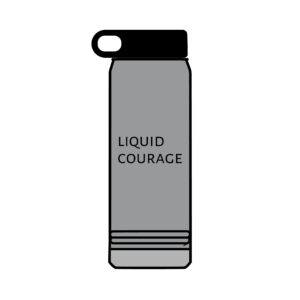 Polar Camel brand "Liquid Courage" Stainless Steel Water Bottle, 32oz, Polar Camel 32 oz Cups Stainless Steel Water Bottle features double-wall vacuum insulation with a lid.