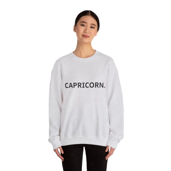 CAPRICORN. Zodiac Themed Unisex Heavy Blend™ Crewneck Sweatshirt - Image 7