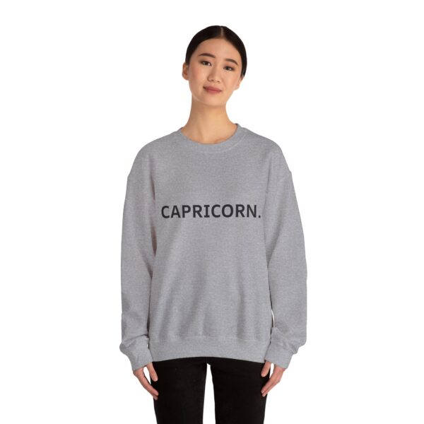 CAPRICORN. Zodiac Themed Unisex Heavy Blend™ Crewneck Sweatshirt - Image 3