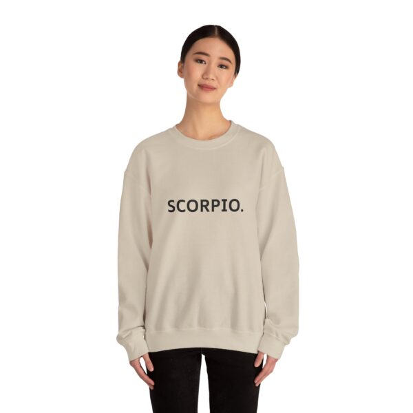 SCORPIO. Zodiac Themed Unisex Heavy Blend™ Crewneck Sweatshirt - Image 4