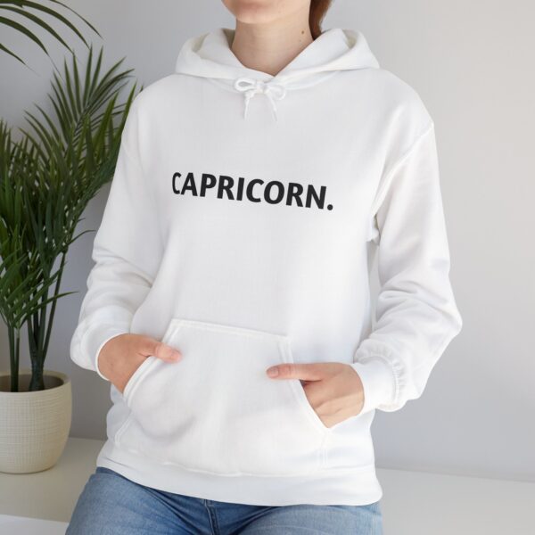 CAPRICORN. Zodiac Themed Unisex Heavy Blend™ Hooded Sweatshirt - Image 6