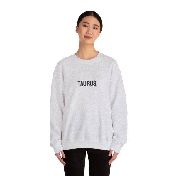 TAURUS. (Zodiac) Unisex Heavy Blend™ Crewneck Sweatshirt - Image 8