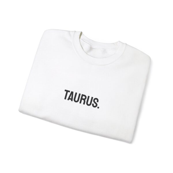 TAURUS. (Zodiac) Unisex Heavy Blend™ Crewneck Sweatshirt - Image 3