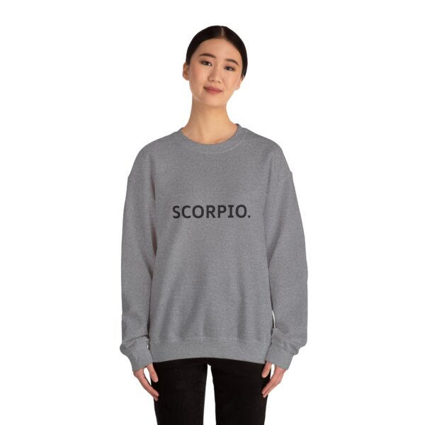 SCORPIO. Zodiac Themed Unisex Heavy Blend™ Crewneck Sweatshirt - Image 7