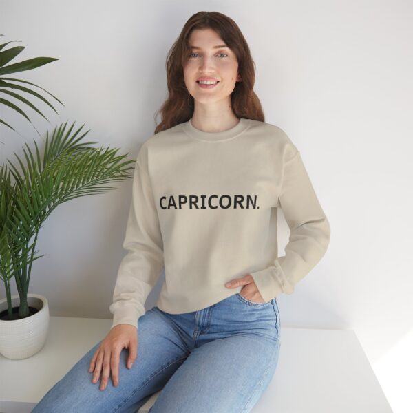 CAPRICORN. Zodiac Themed Unisex Heavy Blend™ Crewneck Sweatshirt - Image 8