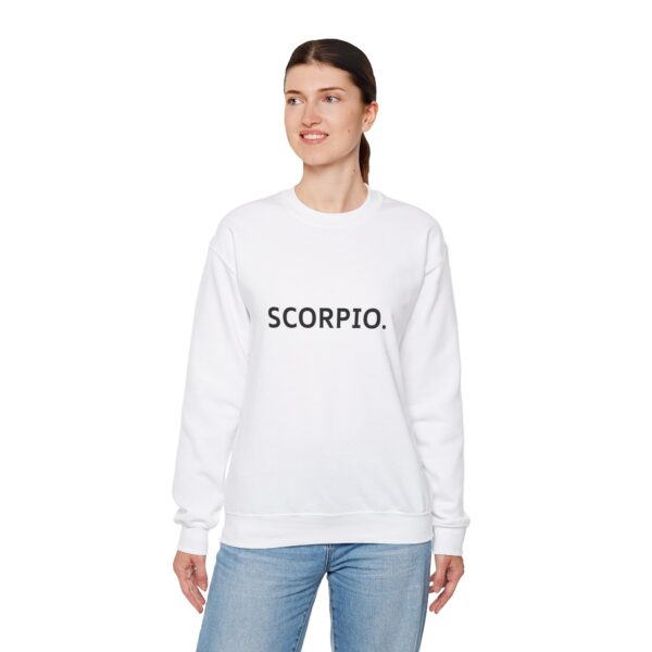 SCORPIO. Zodiac Themed Unisex Heavy Blend™ Crewneck Sweatshirt - Image 13