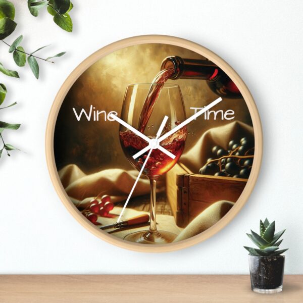 Wine Time Wall Clock - Image 6