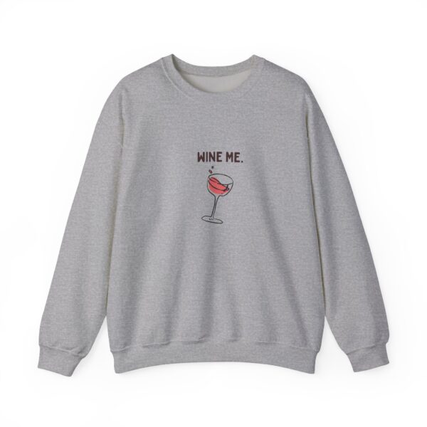 WINE ME, Cozy Unisex Heavy Blend™ Crewneck Sweatshirt - Image 3