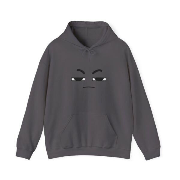 Annoyed Face - Unisex Heavy Blend™ Hooded Sweatshirt, Plush and Soft - Image 4