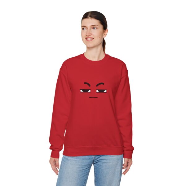 Frustrated Face Unisex Heavy Blend™ Comfortable Crewneck Sweatshirt - Image 3