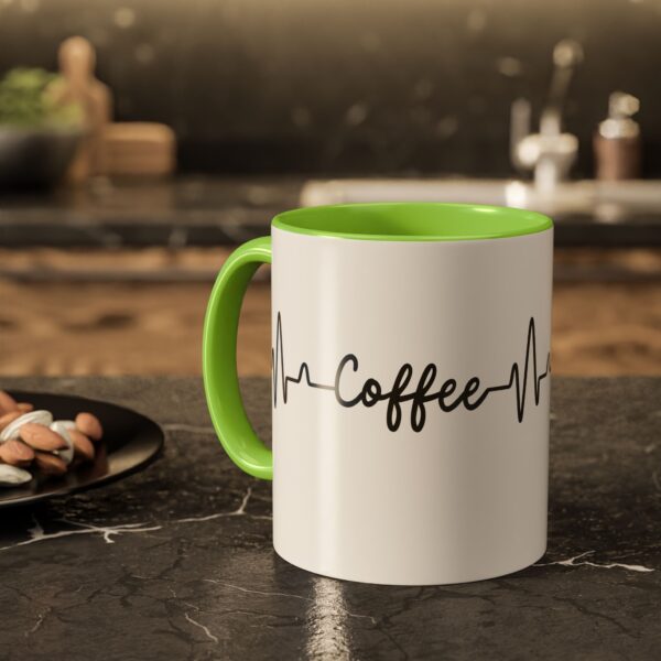 Coffee Heartbeat Colorful Mugs (11oz) - Image 8