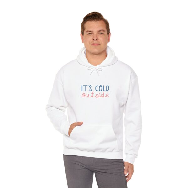 Plush and Soft IT\'S COLD OUTSIDE Unisex Heavy Blend™ Hooded Sweatshirt - Image 6