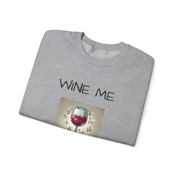 WINE ME, Cozy Unisex Heavy Blend™ Crewneck Sweatshirt - Image 3