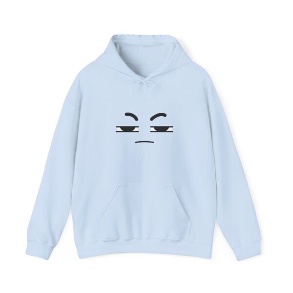 Annoyed Face - Unisex Heavy Blend™ Hooded Sweatshirt, Plush and Soft - Image 8