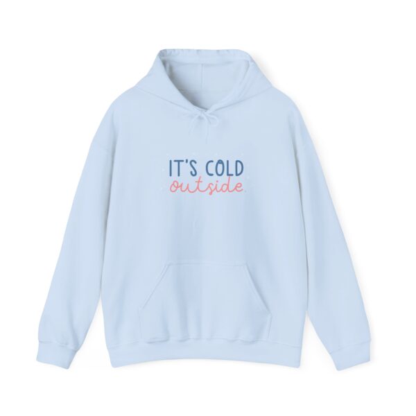 Plush and Soft IT\'S COLD OUTSIDE Unisex Heavy Blend™ Hooded Sweatshirt - Image 7