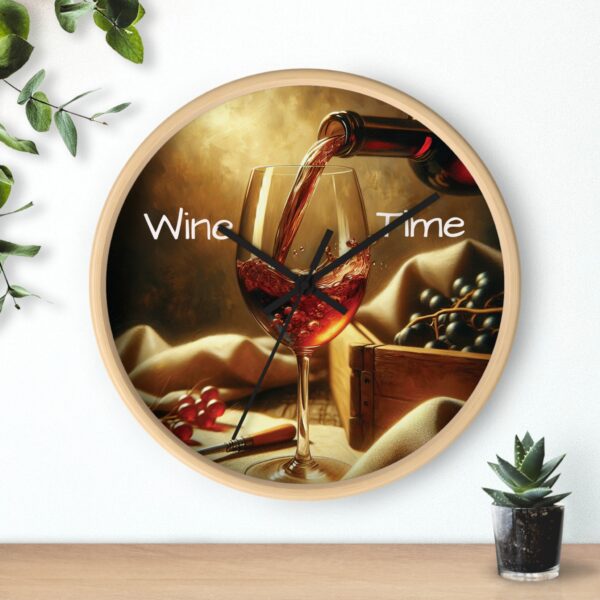 Wine Time Wall Clock - Image 3