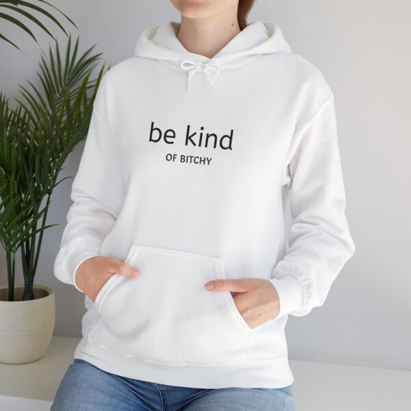 be kind OF BITCHY Themed Unisex Heavy Blend™ Hooded Sweatshirt, Cozy and comfortable - Image 6