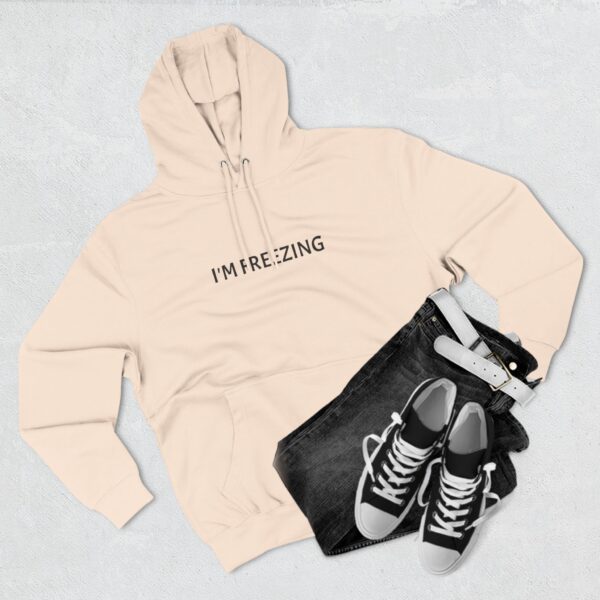 FREEZING, Copy of Warm and Cozy Three-Panel Fleece Hoodie, Excellent Quality - Image 5